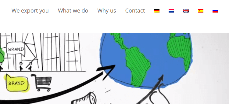 A multilingual website.